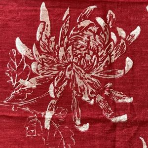 Vintage floral fabric remnant by Kent Bragaline